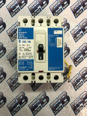 Westinghouse EHD3090 Circuit Breaker 90 Amp 480 Volt 3P 14K Shunt -WARRANTY