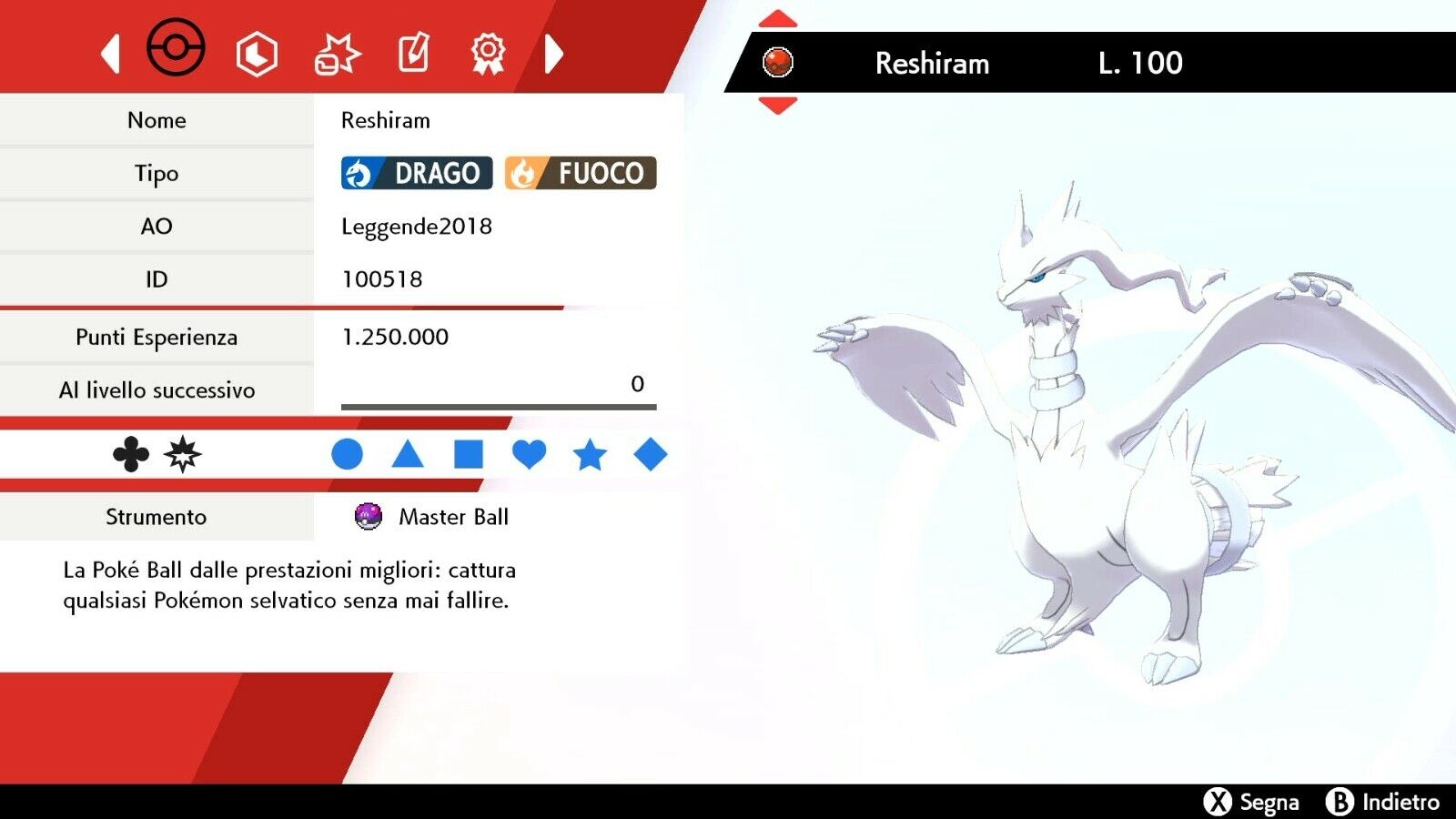 Zekrom Shiny 6 IV + Masterball - Pokemon Sword - Shield Pokemon Spada -  Scudo