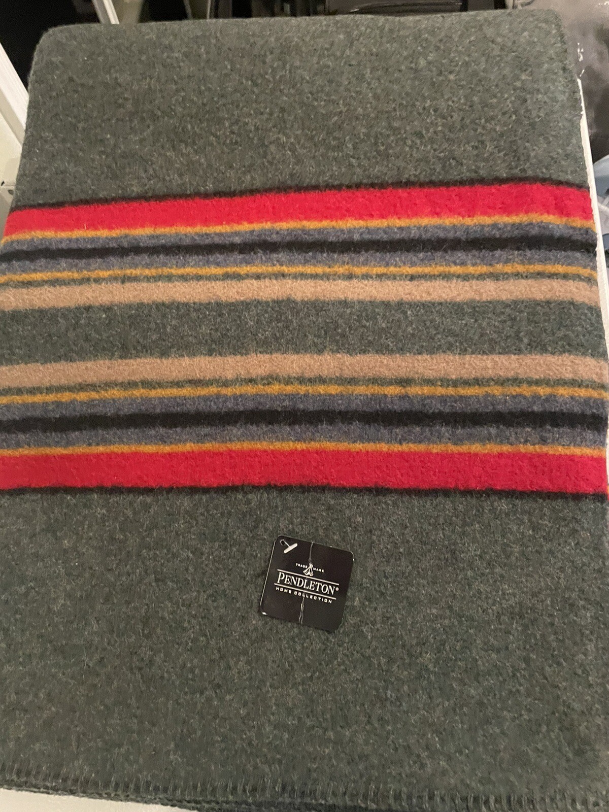 Pendleton Yakima Camp Blanket , Twin. Heather Green. 66x84 eBay