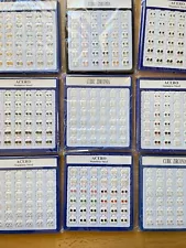 Wholesale Lot 36pcs Cubic Zirconia CZ Women Men Stainless Steel Earrings Studs