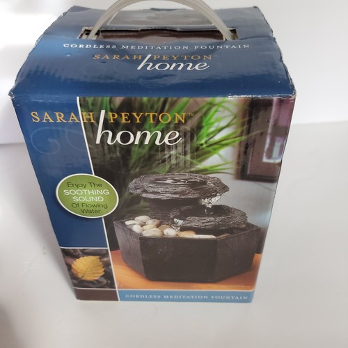 Sarah Peyton Cordless Tabletop Fountain Tranquility Meditation NIB eBay