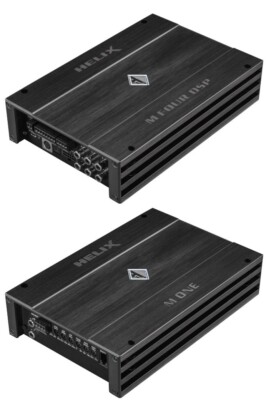 HELIX M FOUR DSP 4x135w 10-Ch DSP + M ONE 720w RMS @ 1-Ohm Mono Sub Amp NEW