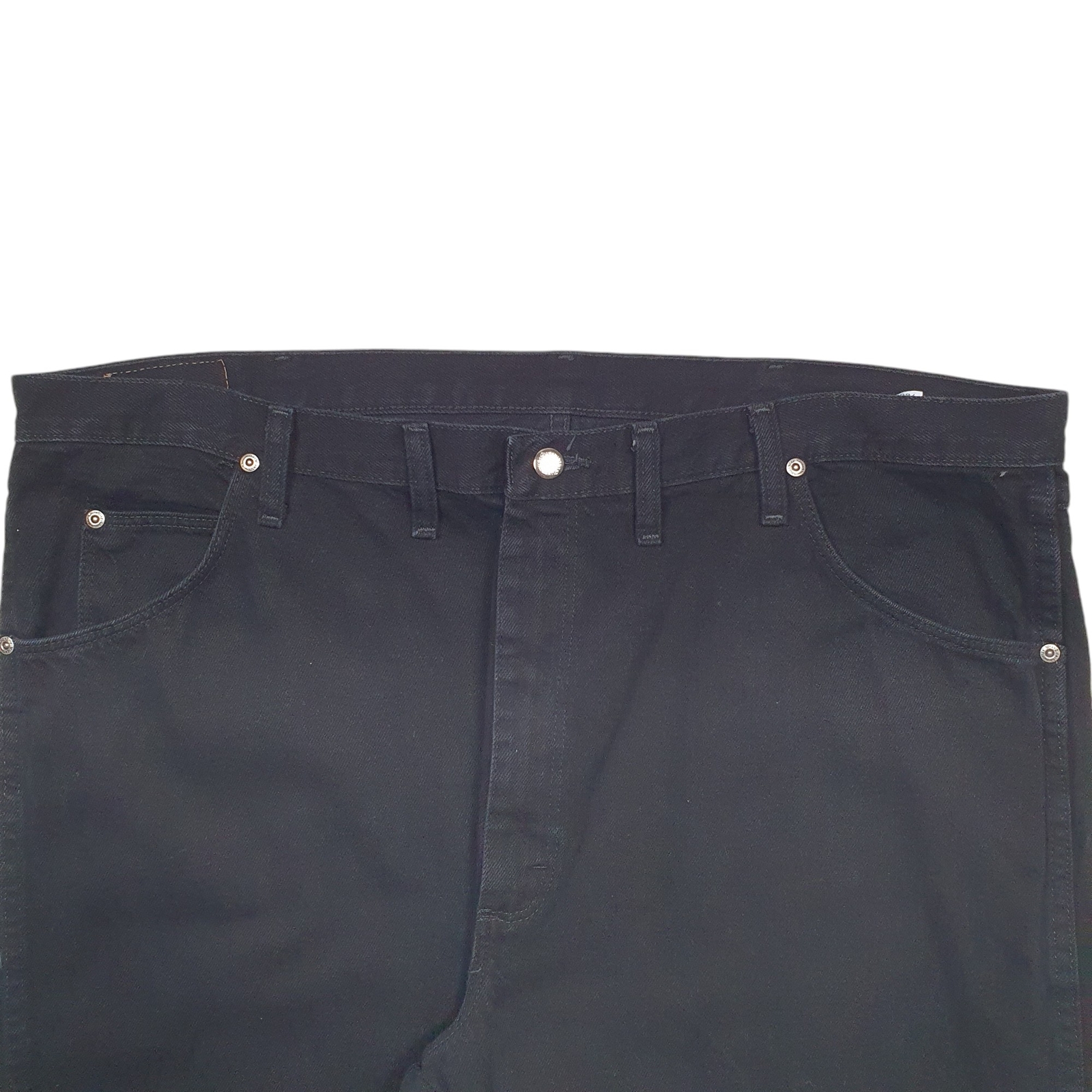 WRANGLER Relaxed Jeans Loose Fit Black Denim Trousers Mens W44 L29 image 2