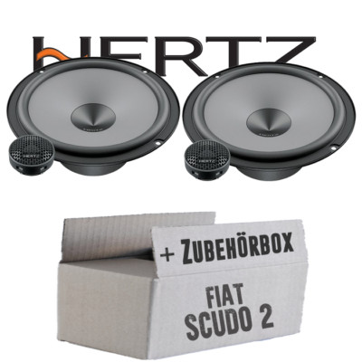 Hertz Lautsprecher für Fiat Scudo 2 Boxen Front KFZ Auto Tür vorne Komposystem