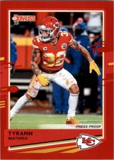 2020 Donruss Press Proof Red Football Card Pick (Base)