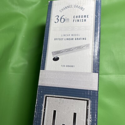 B&K 36'' Shower Channel Drain Polished Chrome Finish Linear Model 133-004G01 NEW