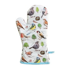 GARDEN BIRD SONG GAUNTLET garden birds oven glove oven mitt ovenglove blue tit