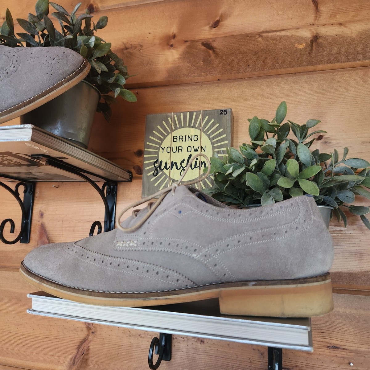 Oliver Sweeney London Bradley Suede Leather Brogue Wingtip  display picture 3