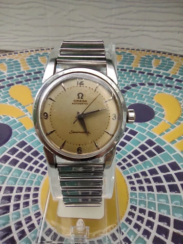 OMEGA Seamaster Automatic Vintage Swiss Stainless Mens Wrist Watch Circa 1950's