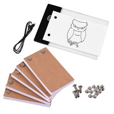 Flip Book Kit with Light Pad LED Box Tablet for Drawing Tracing 300 Sheets Paper