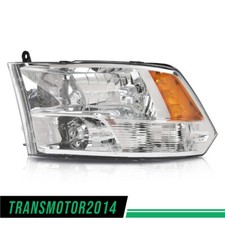 Fit For 2009-2018 Dodge Ram 1500 2500 3500 Chrome Headlights Driver Side Lamps