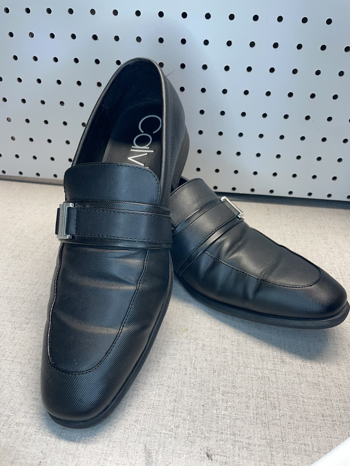 SAOLA Scarpe eleganti Calvin Klein Lancillotto da uomo taglia 9 34F9479 buone condizioni usate