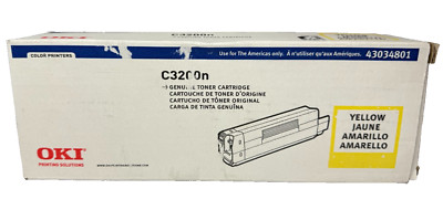 OKI Printing Solutions  43034801 Toner Cartridge Yellow OKI C3200N NEW