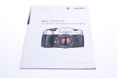 ✓ LEICA R8 CAMERA LENSES ORIGINAL PRODUCT GUIDE BROCHURE GERMAN