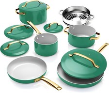 Gotham Steel Modern Collection 11 Piece Ceramic Ultra Nonstick Cookware Set