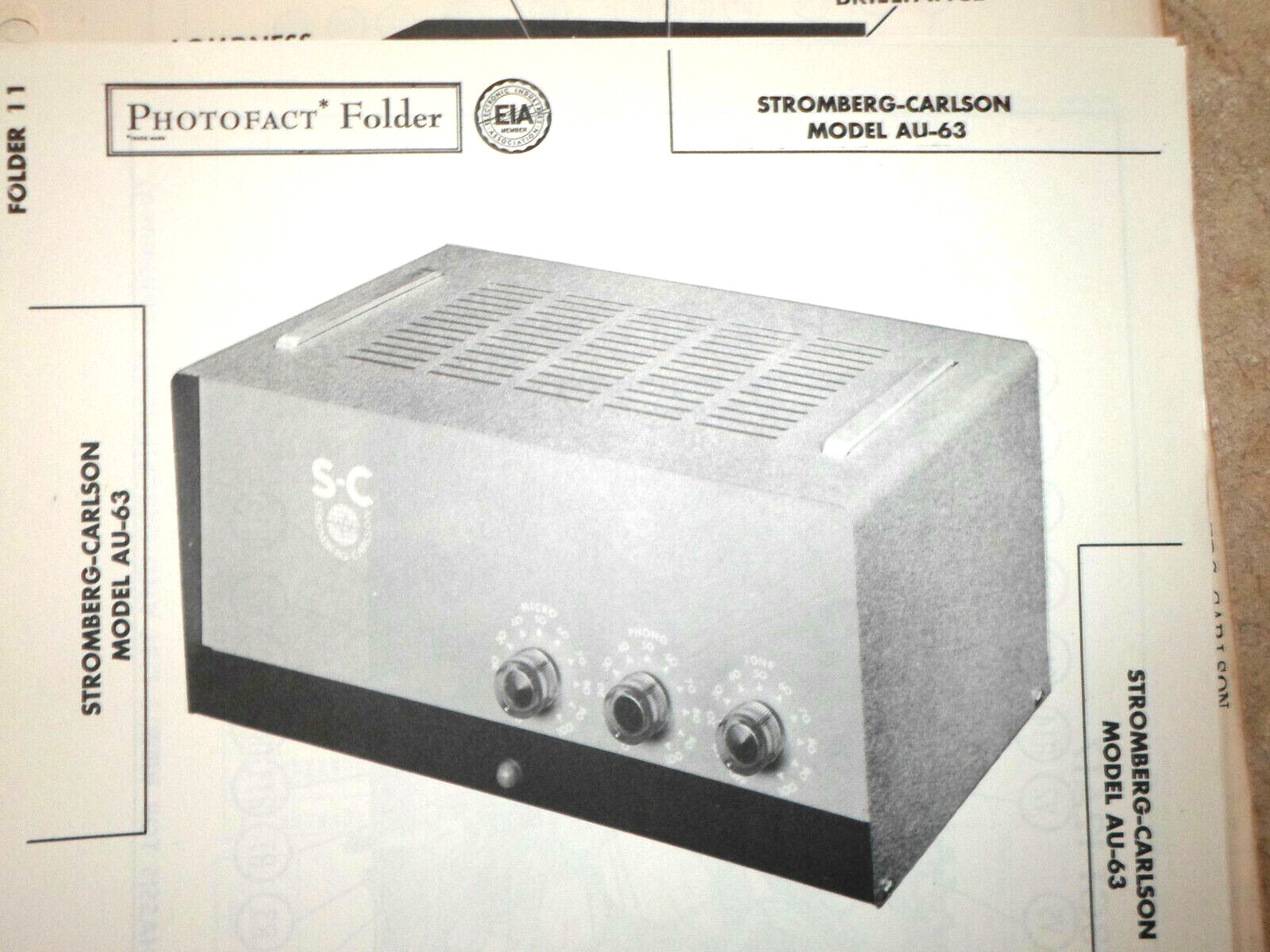 Stromberg-Carlson AU-63 vintage audio equipment - eBay listing photo 1