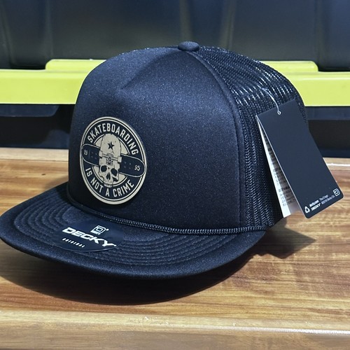 Decky Hats Skate Patch Stile Cappello Camionista Patch Pelle - Foto 2 di 4