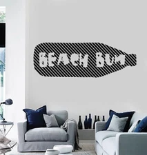 Wall Decal Beach House Labels Funny Wine Bottle Vinyl Stickers (n1060)