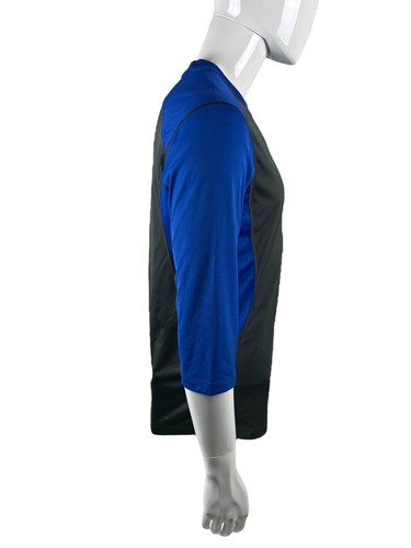 Nike Herren Large Pro Combat Fitted Swingman 3/4 Ärmel blau grau Ken Griffey EUC - Bild 5 von 10