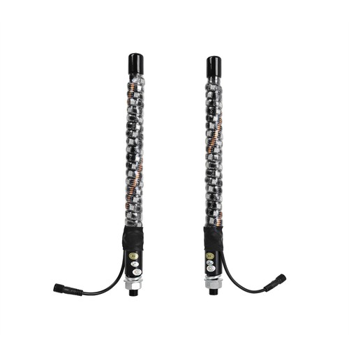 2PCS 1FT Lighted LED Whip Light Antenna RGB Chasing For RZR Can-am X3 UTV ATV - Picture 14 of 15