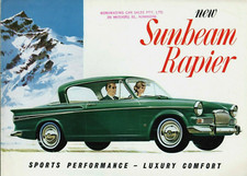 Sunbeam Rapier Series IV 1963-1964 Export Markets Sales Brochure In English
