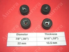 4 Rubber Feet (0.86" x 0.53") Amps, Speakers, Cases, Cabinets, Pro Gear, Guitar