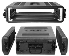 2U Rack Case Shallow 17" Depth, 19" Rackmount Flight Case, Watertight Dust-Pr...