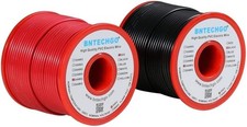 24 Gauge PVC Solid Wire Each Color 100ft, 24 Pvc Red and Black