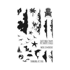Hero Arts CM317 Clear Stamps, Color Layering Sea  Sky