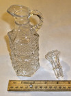 VTG Anchor Hocking Wexford Glass Oil Vinegar Cruet Decanter Clear Diamond Design — photo 5