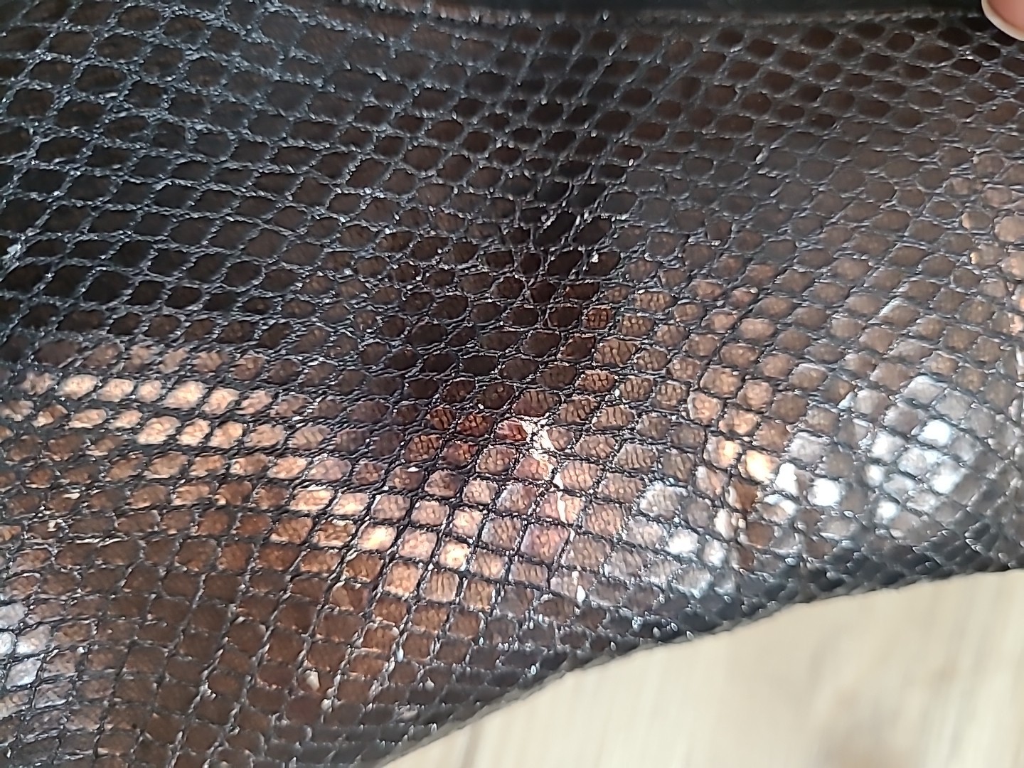 Stuart Weitzman Brown Snakeskin Patterned Leather… - image 7