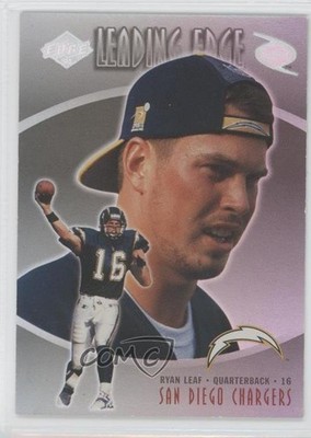 1998 Collector's Edge Odyssey Leading Edge Ryan Leaf #21 Rookie RC 2u3