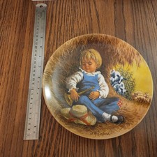 John McClellan Little Boy Blue Collector Plate Mother Goose 1980 Limited Ed