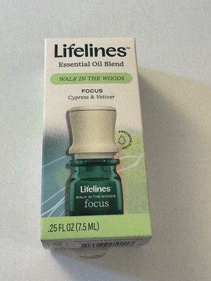 Lifelines Essential Oil Blend FOCUS Walk In The Woods .25 oz  New J25