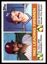 1983 Leading Firemen (Al Holland / Dan Quisenberry) LL 1984 Topps #138 MLB READ