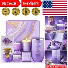 Personalized Lavender Spa Gift Basket - Heartfelt Gifts for Mom, Sister  Wife