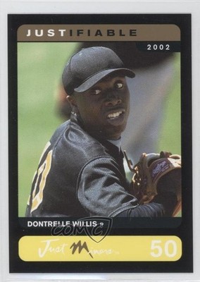 2002 Just Minors Justifiable Black 33/50 Dontrelle Willis #50 Rookie RC 3c7