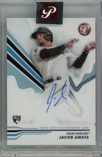 2024 Topps Pristine Jacob Amaya Pristine Autographs Pa-Jam Rc Miami Marlins