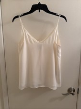 H M woman  s ivory lined V-neck Camisole
