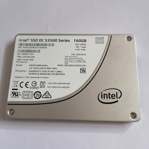 INTEL 160GB SSD DC S3500 Series SATA 6Gb/s SSDSC2BB160G4 2.5'' Solid State Drive