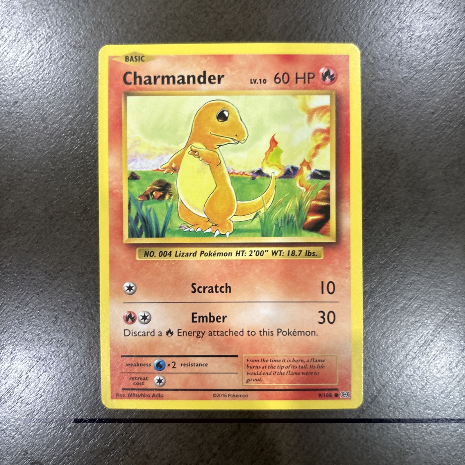 Charmander 9/108 XY: Evolutions | NON HOLO COMMON | NEAR MINT | US