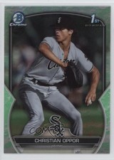 2023 Bowman Draft Chrome Lunar Glow Refractor Christian Oppor #BDC-82 03xg