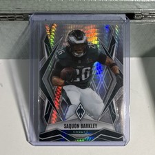 Panini Phoenix Saquon Barkley Philadelphia Eagles Silver Hyper Football Card #77