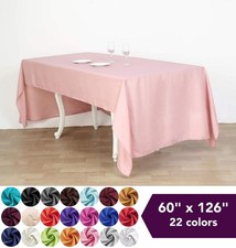 6 pcs 60x126" Polyester TABLECLOTHS Wedding Catering Event Table Linens SALE