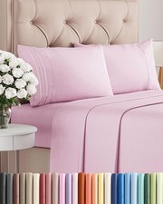 King Size 4 Piece Sheet Set - Comfy Breathable Cooling Bed Sheets Set - Hote...