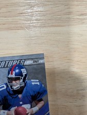Carte Eli Manning 2008 Upper Deck Premier Matériaux Rares Double Patch /65