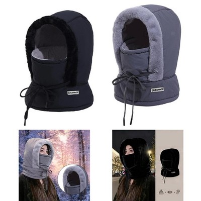 Wintermütze 3 in 1 Outdoor Windschutzmütze mit Nackenwärmer, Ohrenschutz und
