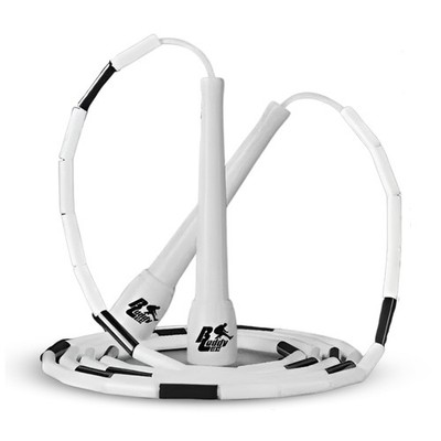 Buddy Lee New Beaded Jump Rope   White/Black   Adjustable