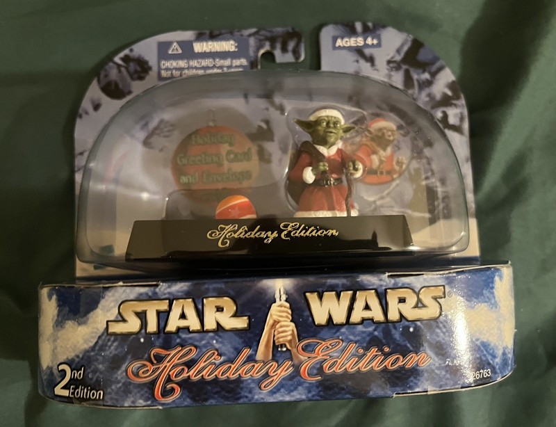 STAR WARS HOLIDAY EDITION 3 3/4 inch YODA 2003 