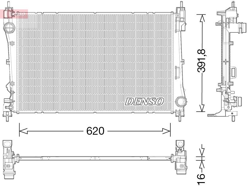 Denso Drm13017 Engine Cooling Radiator - Image 3